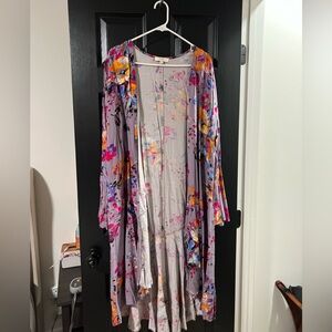 Umgee Floral Kimono Cardigan